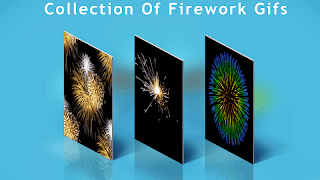 Firework GIF Affiche