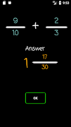 Fraction Addition Practice screenshot 1