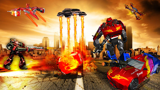 Robot Car Drone Transform captura de pantalla 2