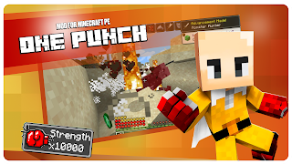 One Punch Mod for Minecraft PE poster