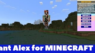 برنامه‌نما Giant Alex Mod Minecraft PE عکس از صفحه