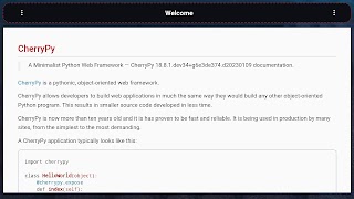 CherryPy Web Framework 截圖 6