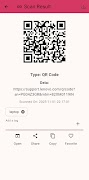 برنامه‌نما QR Code Scanner عکس از صفحه