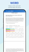 برنامه‌نما Office Word Reader Docx Viewer عکس از صفحه