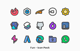 Fun - Icon Pack ảnh chụp màn hình 6