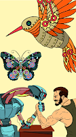 Robots  Superhero Color Book imagem de tela 1