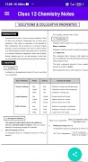برنامه‌نما Class 12 Chemistry Notes عکس از صفحه