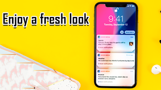 iOS 14 lockscreen and notification for android ภาพหน้าจอ 2