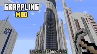 Grappling Hook Minecraft Mod โปสเตอร์