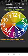 Rainbow Clock Affiche
