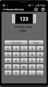برنامه‌نما Resistor SMD code calculator عکس از صفحه