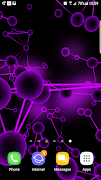 برنامه‌نما Molecules 3D Live Wallpaper عکس از صفحه