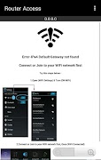 Router Access Default Gateway スクリーンショット 2
