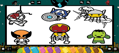 Superhero Coloring ภาพหน้าจอ 5