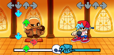 FNF Indie Cross Sans Skin Mod Screenshot 2