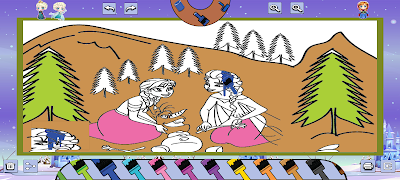 Princesa Hielo para Colorear captura de pantalla 6