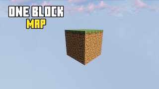 One Block Minecraft Map 海报