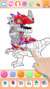 Dinosaur Coloring Book Glitter скриншот 4