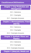 برنامه‌نما 8th Science CBSE Solutions - Class 8 عکس از صفحه