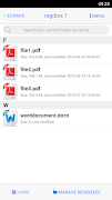 برنامه‌نما regibox Manager عکس از صفحه