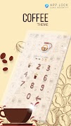 برنامه‌نما AppLock Coffee Theme عکس از صفحه