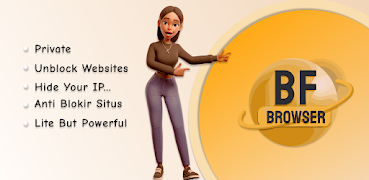 4 Schermata BF Browser Anti Blokir Cepat