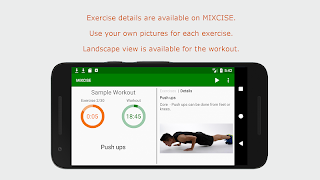 MIXCISE - custom workouts and exercises Screenshot 4