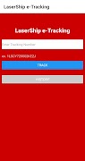 LaserShip e-Tracking Plakat