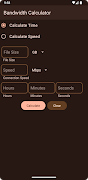 Bandwidth Calculator screenshot 1