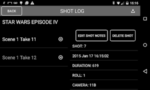 Clapperboard PRO & Shot log ภาพหน้าจอ 5