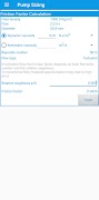برنامه‌نما Pump sizing PRO عکس از صفحه