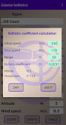 External ballistics calculator screenshot 3