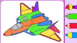 Aircraft Coloring Game screenshot 6
