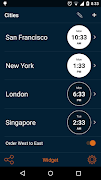World clock - local time widge تصوير الشاشة 1