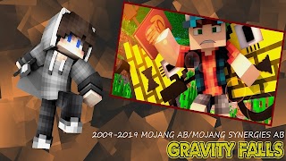 Map Gravity Falls: Blocks City imagem de tela 1
