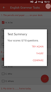 5 Schermata English Grammar Test