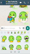 Sea Turtle Stickers স্ক্রিনশট 1