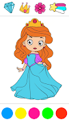 Princess Coloring: Paint Game スクリーンショット 1
