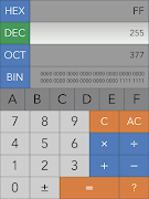 Hex,Dec,Oct,Bin(Dev Calc) captura de pantalla 4