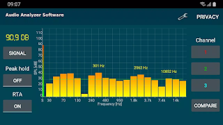 برنامه‌نما Spectrum Analysis عکس از صفحه
