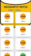 برنامه‌نما Geography Notes عکس از صفحه
