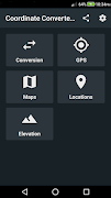 برنامه‌نما Coordinate Converter Plus عکس از صفحه