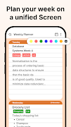 Weekly planner screenshot 1
