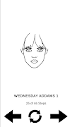 How to draw Wednesday Addams screenshot 6