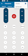 برنامه‌نما Panasonic Universal Remote عکس از صفحه