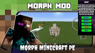 Morph Mod for Minecraft PE 海報