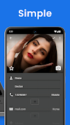 برنامه‌نما Contacts app for Android عکس از صفحه