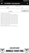 برنامه‌نما EZ PING - Easy ping tool عکس از صفحه
