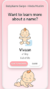 BabyName Swipe - Hindu Muslim capture d'écran 5