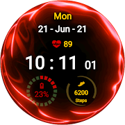 Three Color Fluid Watch Face اسکرین شاٹ 7